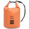 vidaXL Dry Bag Orange 4 gal PVC