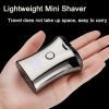 Portable Electric Shaver For Men Beard Trimmer Small Size Quick Charging; with Clean Brush Travel Men's Razors