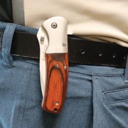 Woodgrain 8" Premium Knife (Model: Blue)
