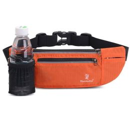 1pc Unisex Water Bottle Waist Bag; Multifunctional Elastic Phone Belt Bag; Fitness Training Equipment For Outdoor Sports Running (Color: ORANGE)