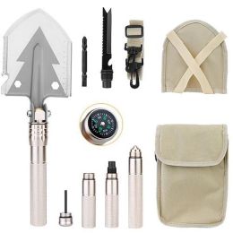 Outdoor Emergency Shovel Camping Equipment (Color: Golden)