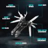 Outdoor Fishing Camping Accessories Survival Folding Multitool Knife Pliers Pocket Knives Saw Kit
