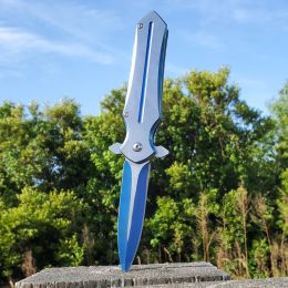 8.25" Dagger Folding Knife (Style: Rainbow)