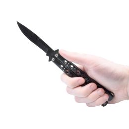 9.25" Butterfly Knife (Color: Blue)